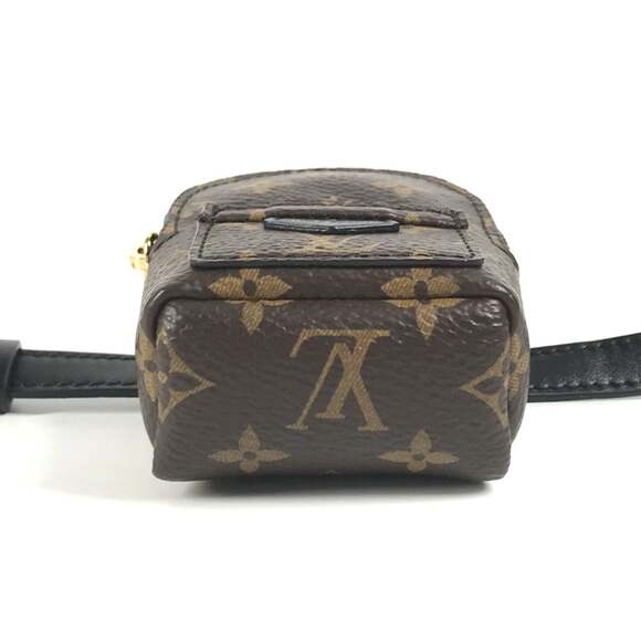 LOUIS VUITTON Brown Monogram Canvas Charm Bracelet